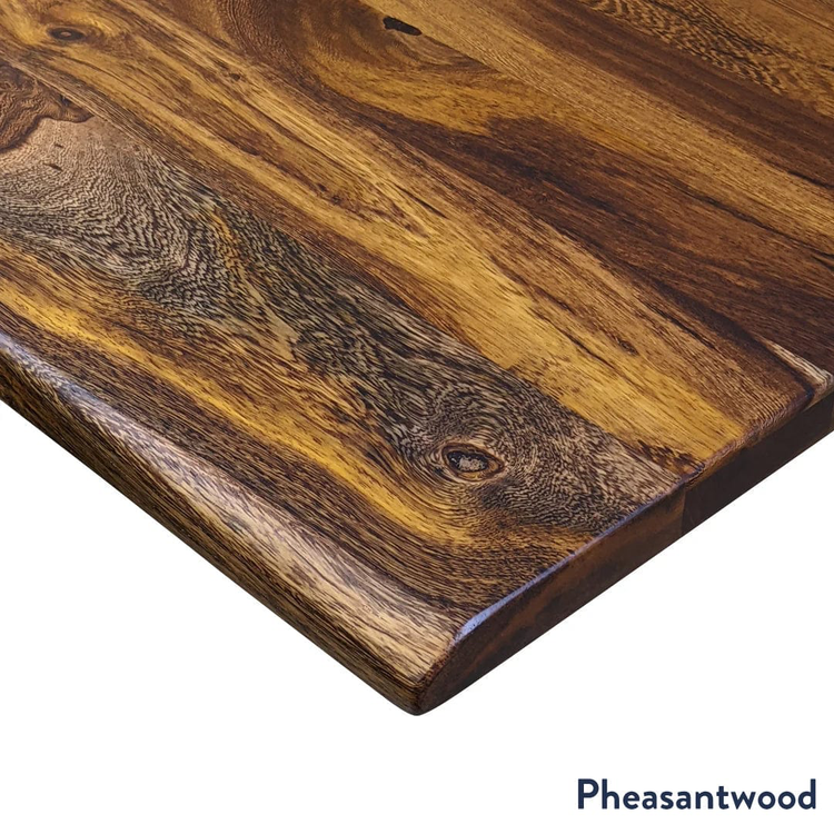 Hardwood pheasantwood corner desky finish