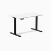 Electric single stand up desk white - Desky