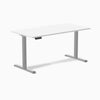 Electric single stand up desk white - Desky