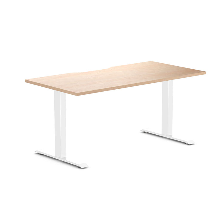 curly birch scallop fixed frame office desk