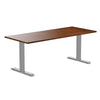 rubberwood walnut fixed office desk