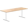 rubberwood natural fixed office desk