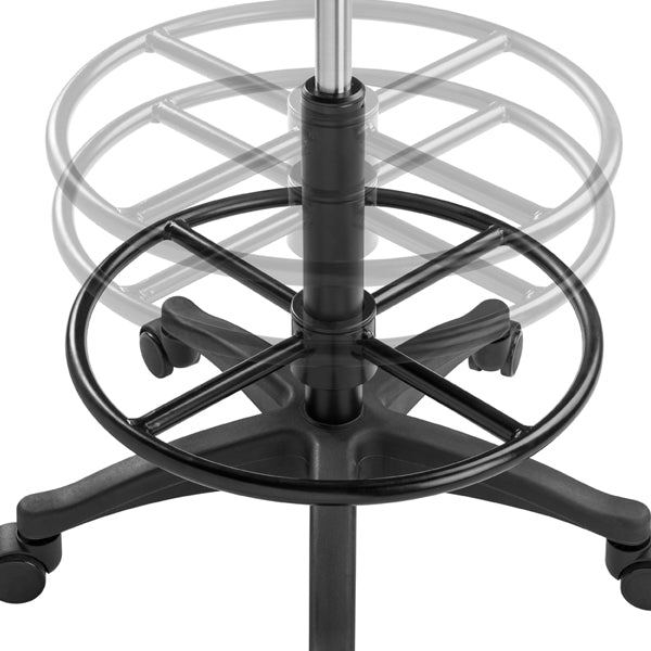 moveable footrest artist stool