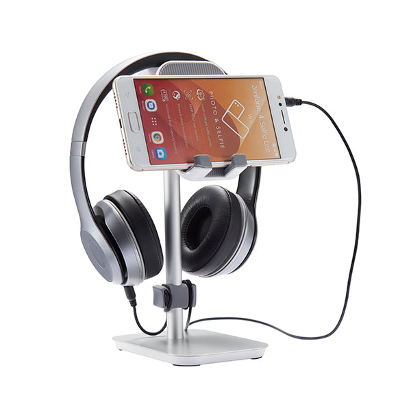 Desky Headphone and Phone Stand Silver - Desky