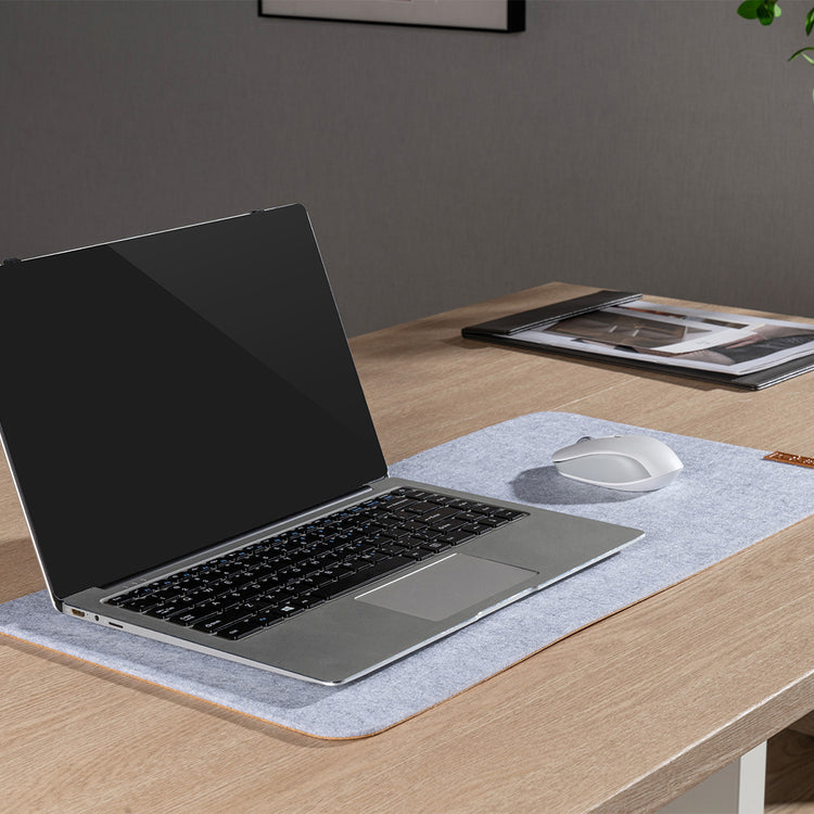 light grey medium desk pad