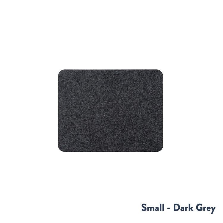 small mouse pad dark grey cork