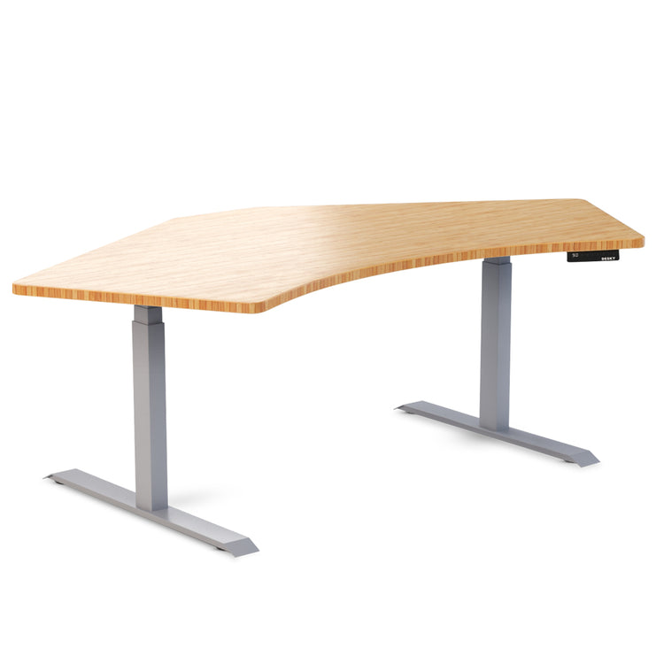 Desky Dual 120 Adjustable Standing Desk Select Beech Single - Desky