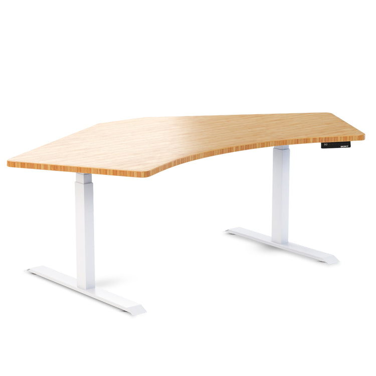 Desky Dual 120 Adjustable Standing Desk Select Beech Single - Desky