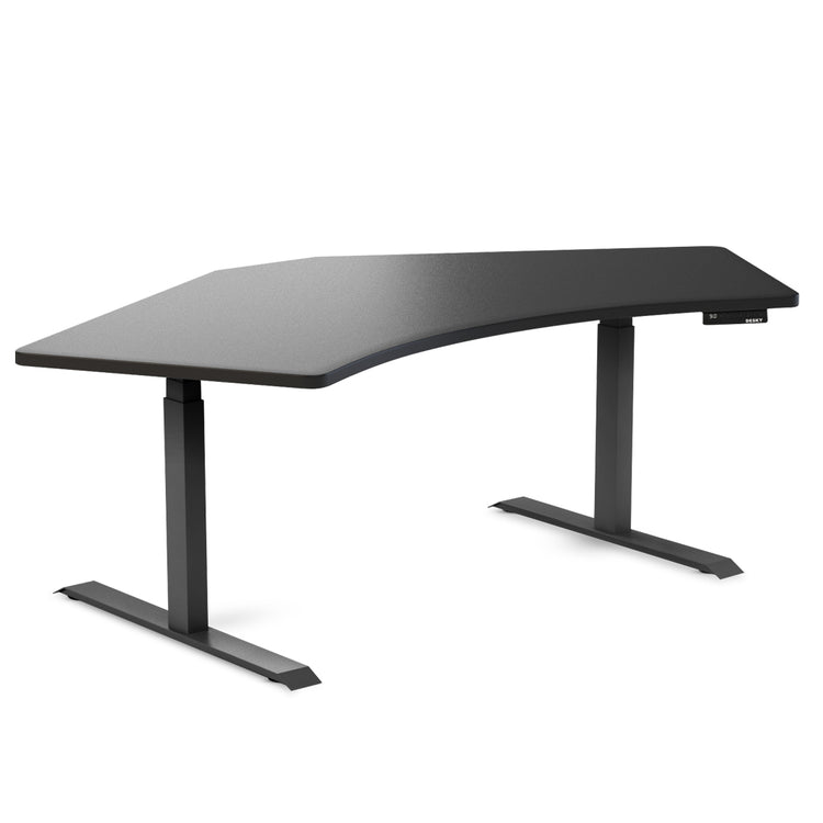 Desky Dual 120 Adjustable Standing Desk Black Single - Desky