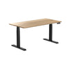dual hardwood height adjustable desk