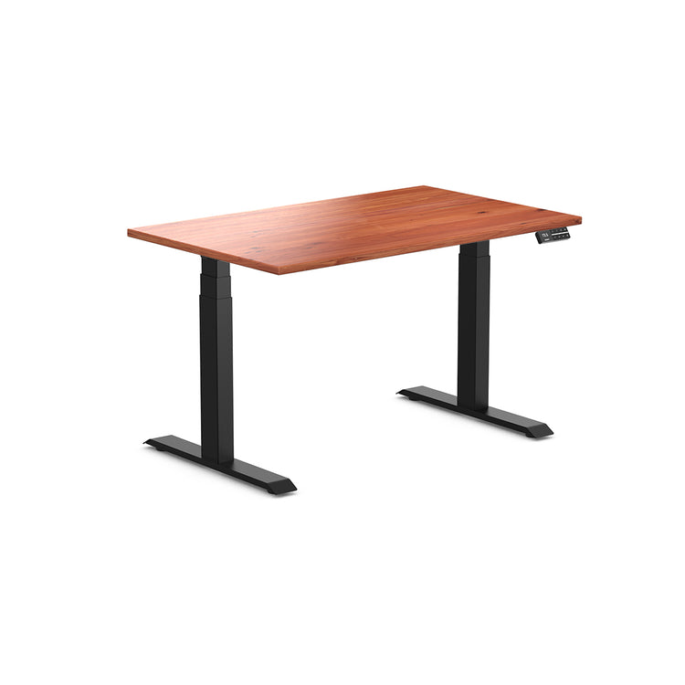 dual softwood height adjustable desk