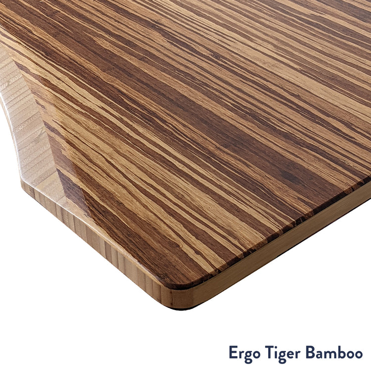 ergo tiger bamboo desktop finish