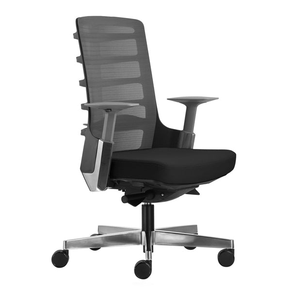 black ergonomic chair no headrest