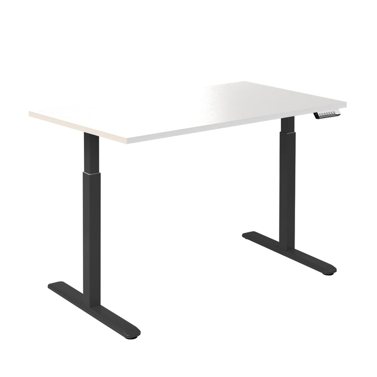 Desky Single Sit Stand Desk White 1500x750mm - Desky