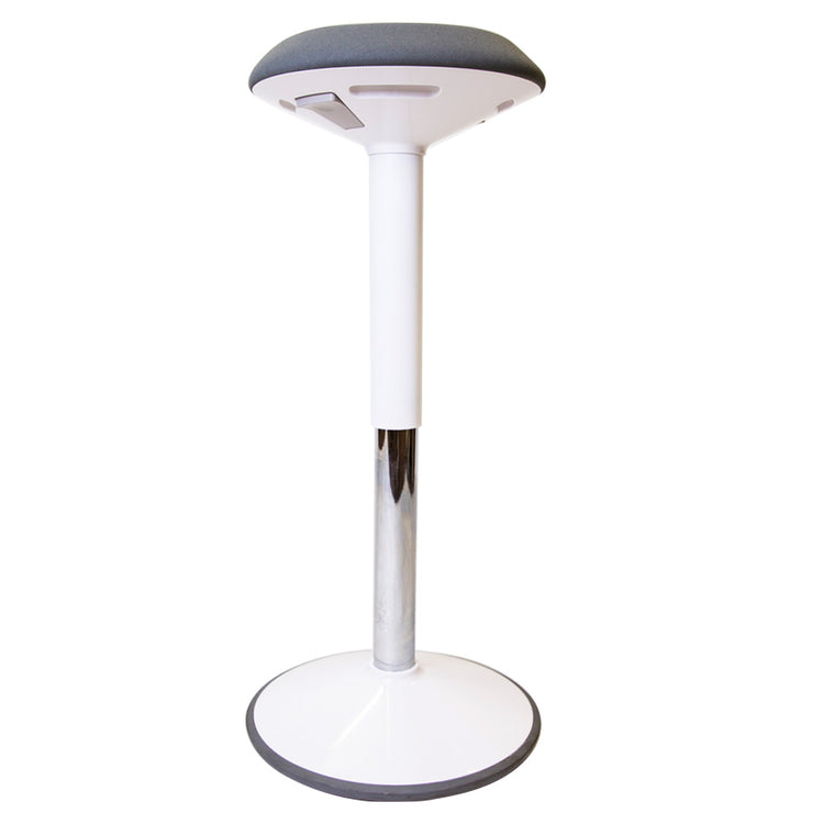 Sit stand motion stool white