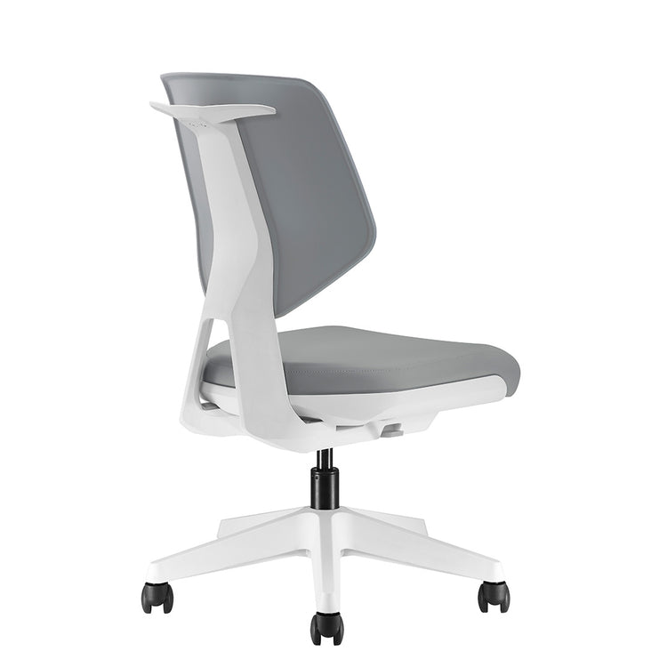 desky adjustable chair white and grey