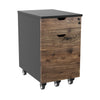 Desky Wooden Minimal Filing Cabinet-Black Desky®