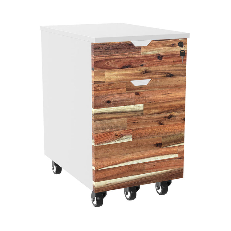 softwood mobile filing cabinet