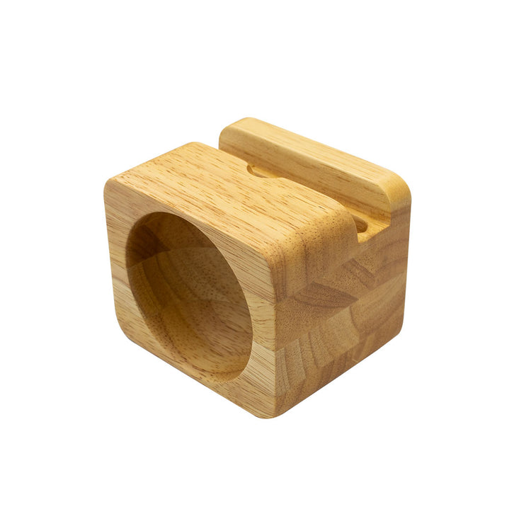 natural rubberwood phoneholder