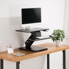 sit stand desk converter with keyboard tray