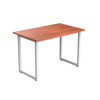 Desky Fixed Office Side Table Red Cedar -Desky®